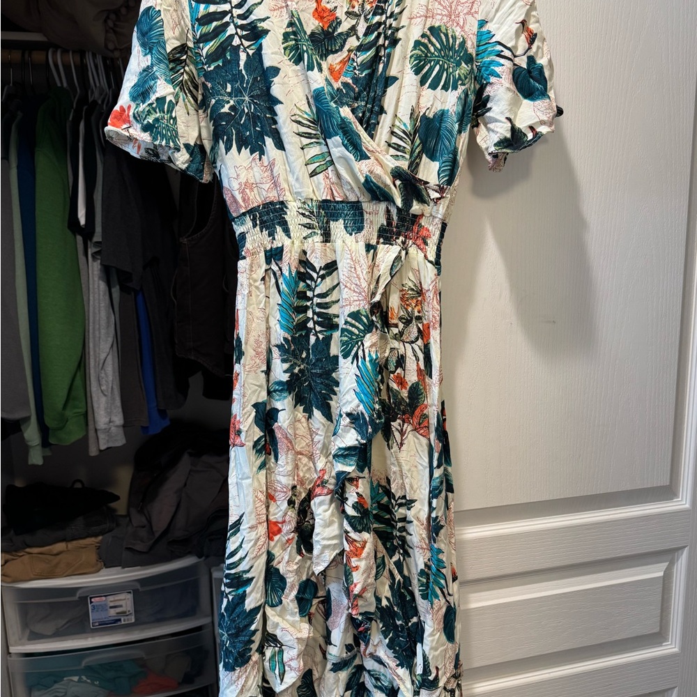 Tropical Print Dress